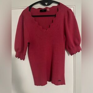 Pink Knit Blouse